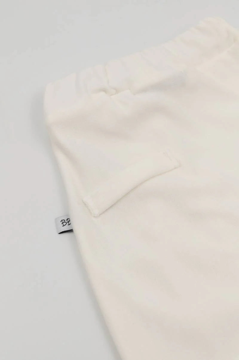 Newborn Pants Cream- side back