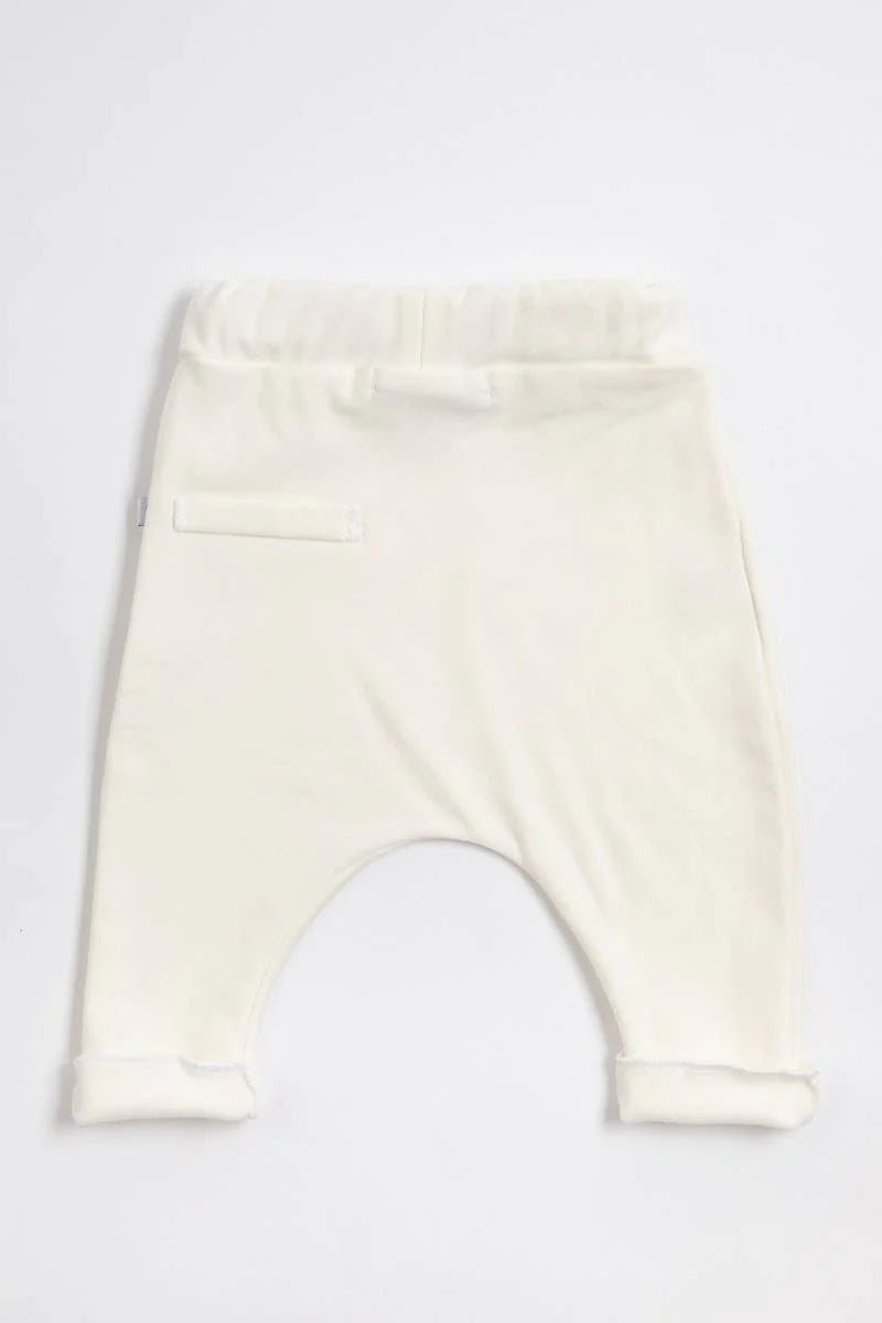 Newborn Pants Cream- back