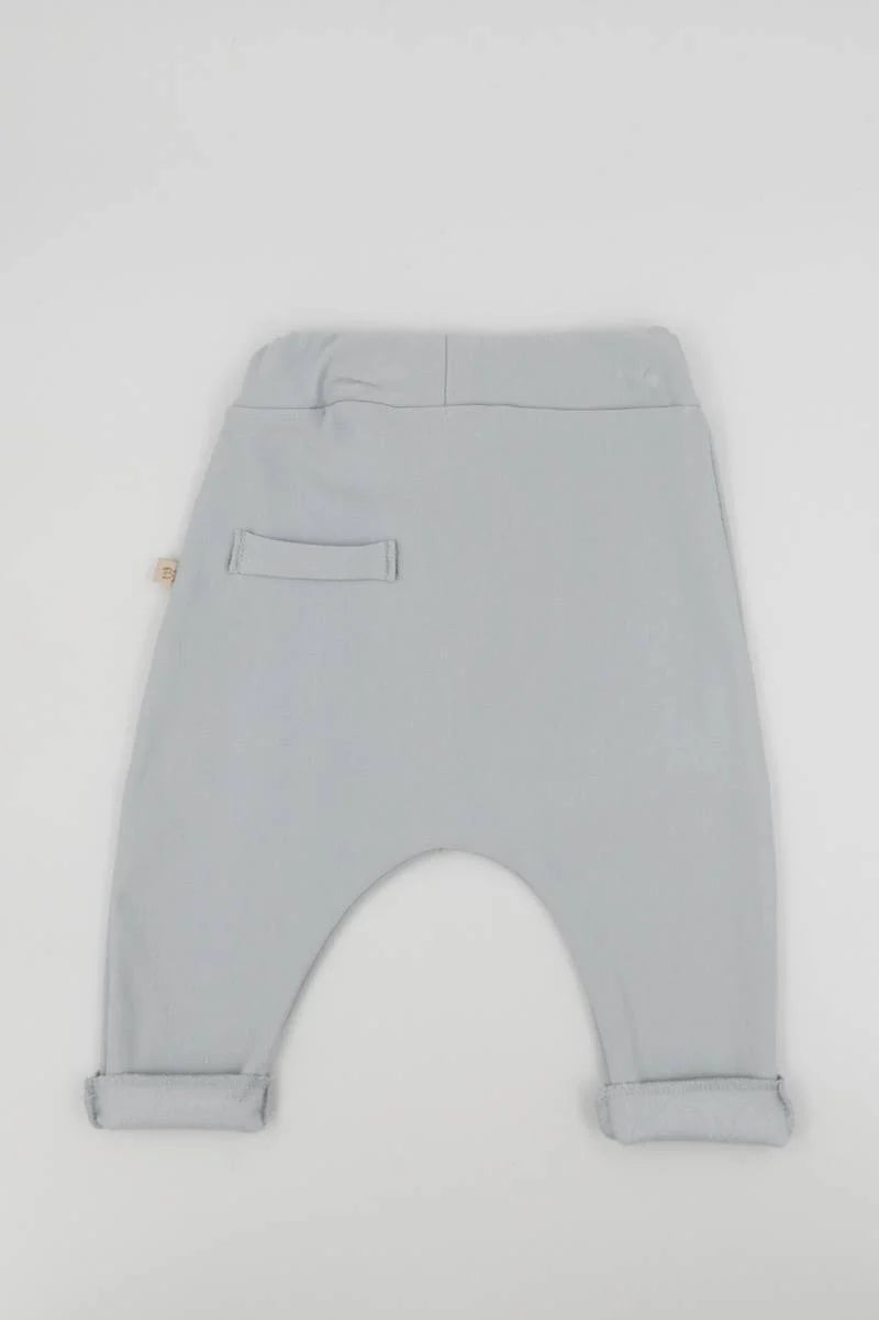 Newborn Pants Light Blue- back
