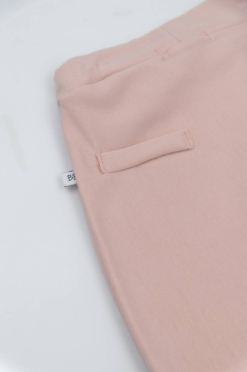 Newborn Pants Sand- side back