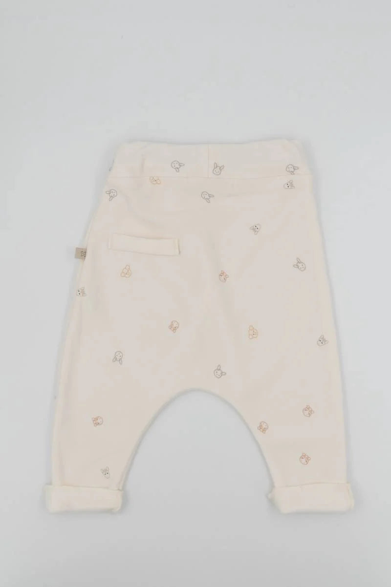 Newborn Pants Animal Friend- back