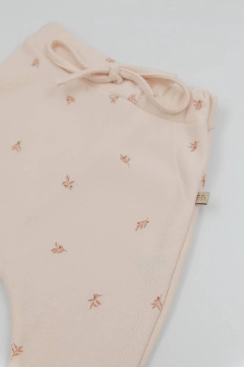 Newborn Pants Olives- close up