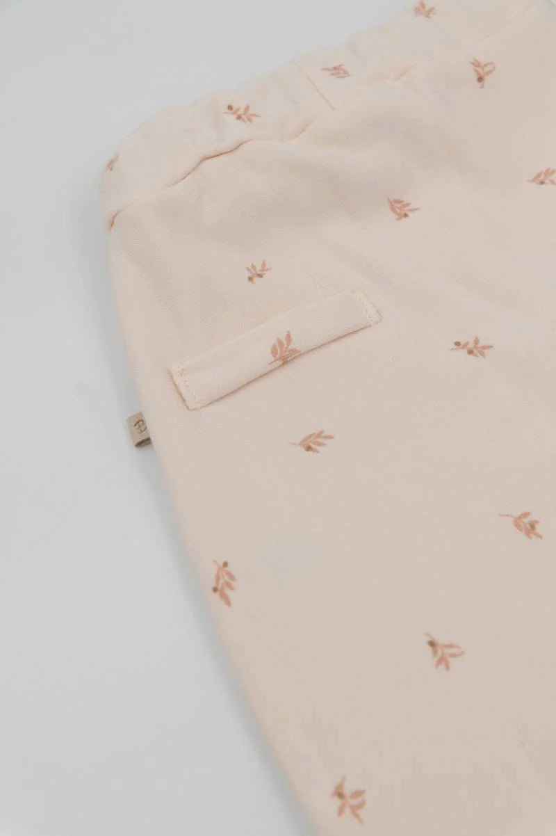 Newborn Pants Olives- side back