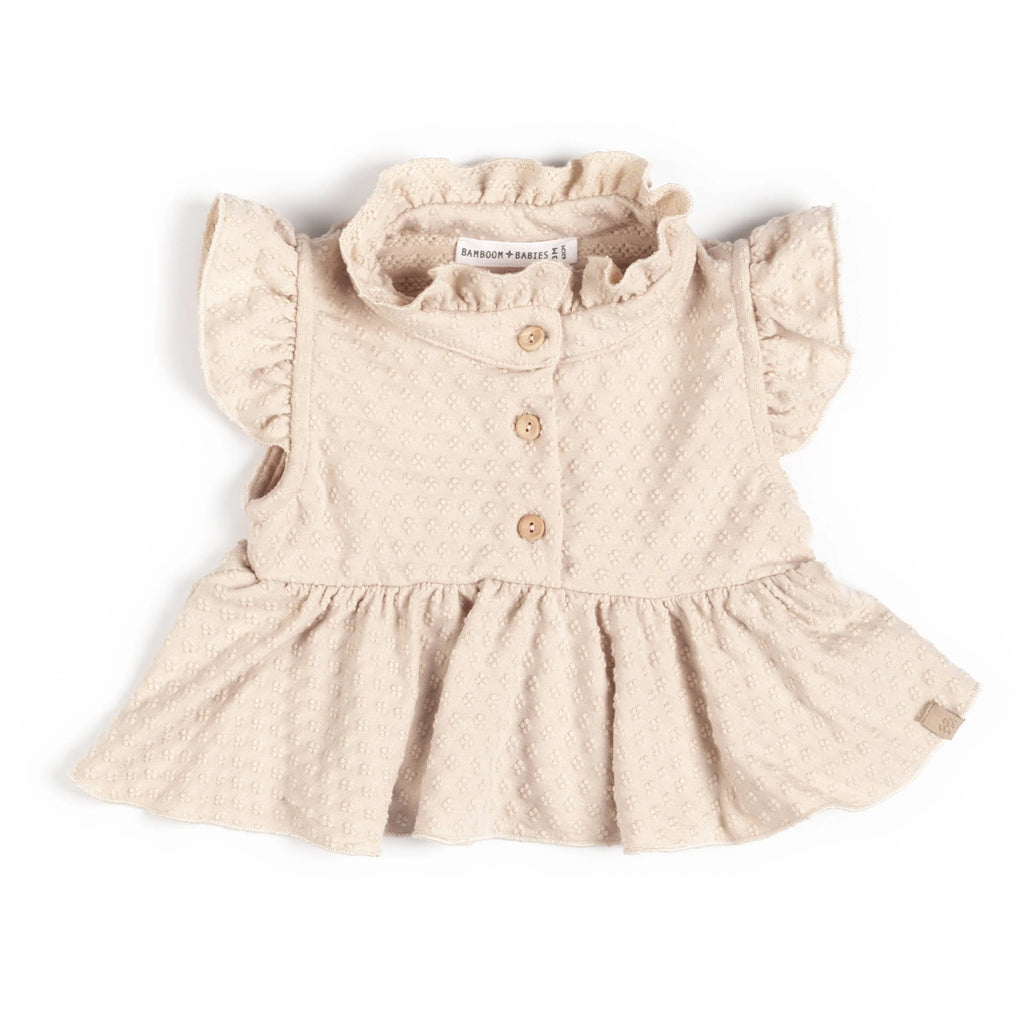 Dots Shirt Almond Cream