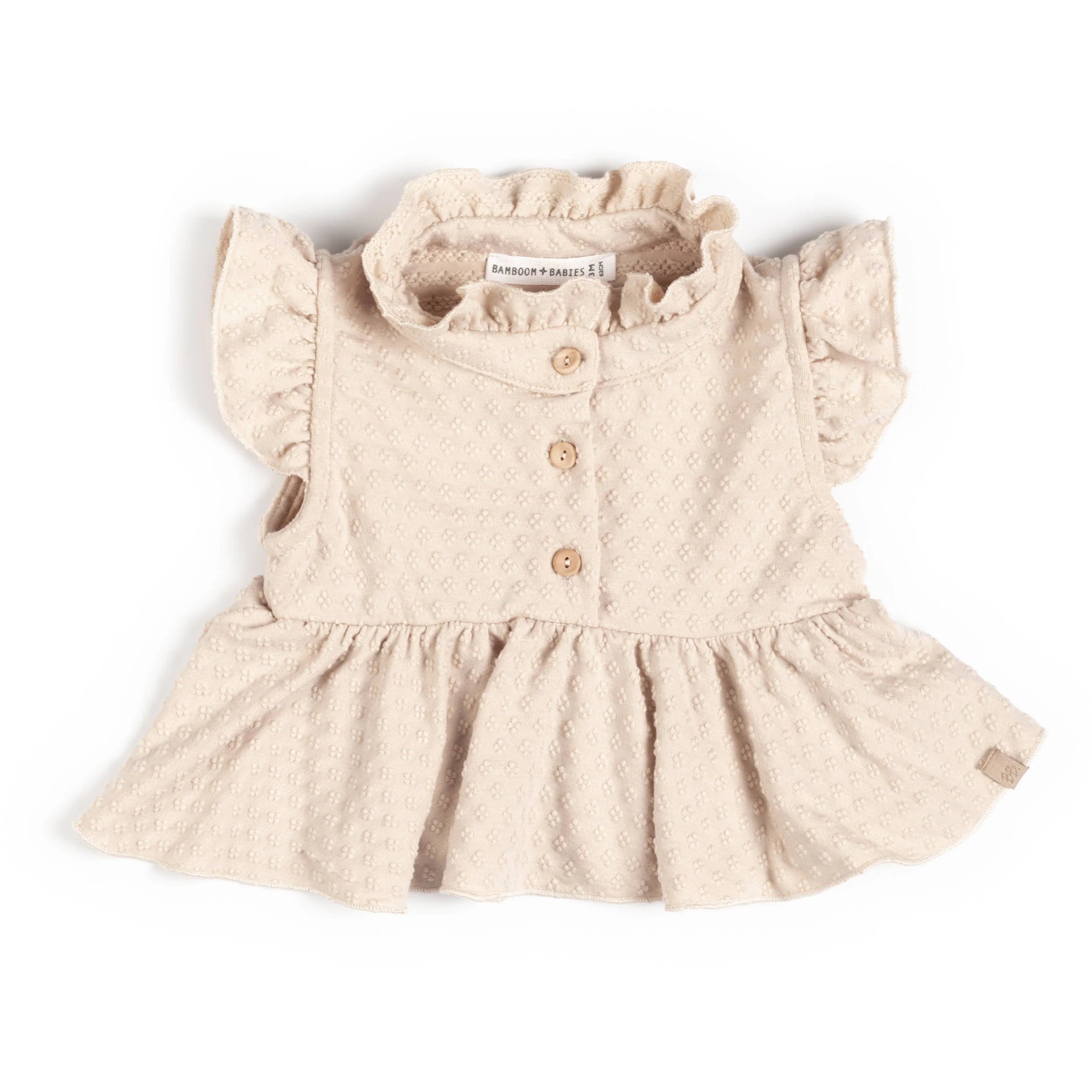 Dots Shirt Almond Cream