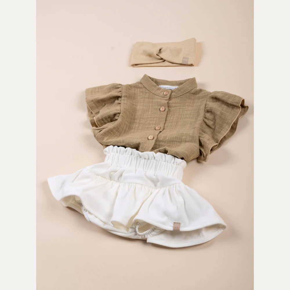 Lino shirt Pink Stripe- outfit