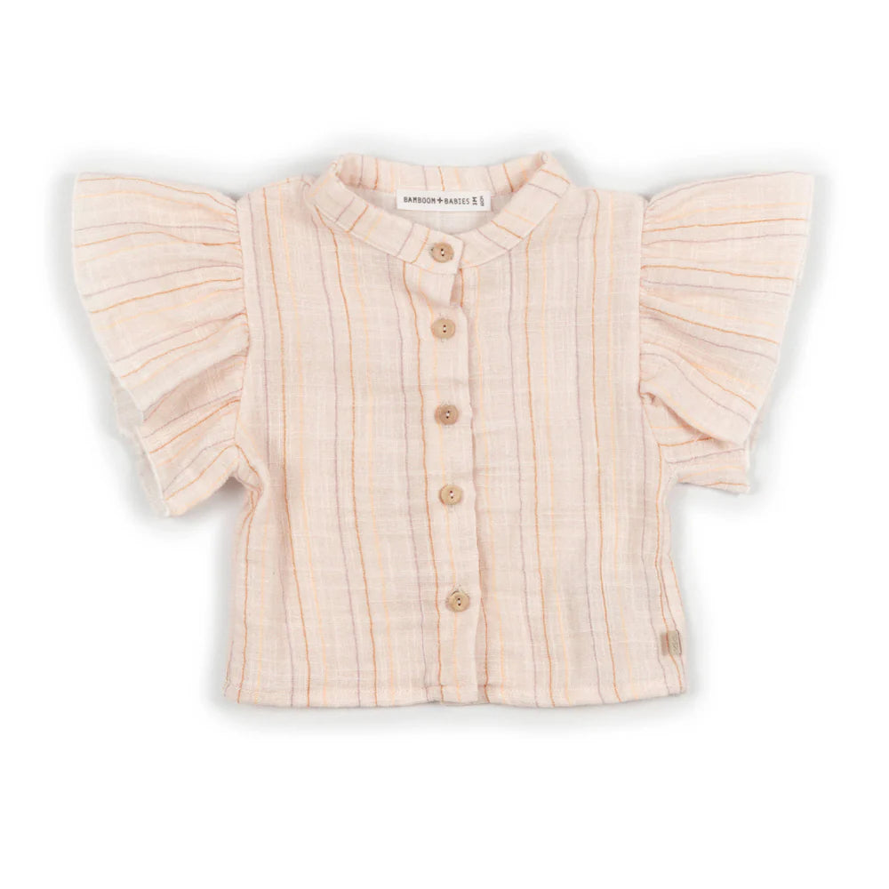 Lino shirt Pink Stripe