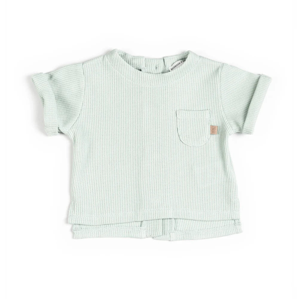 Shirt With Back Opening OCEAN BLUE
