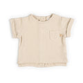 Shirt With Back Opening ALMOND CREAM