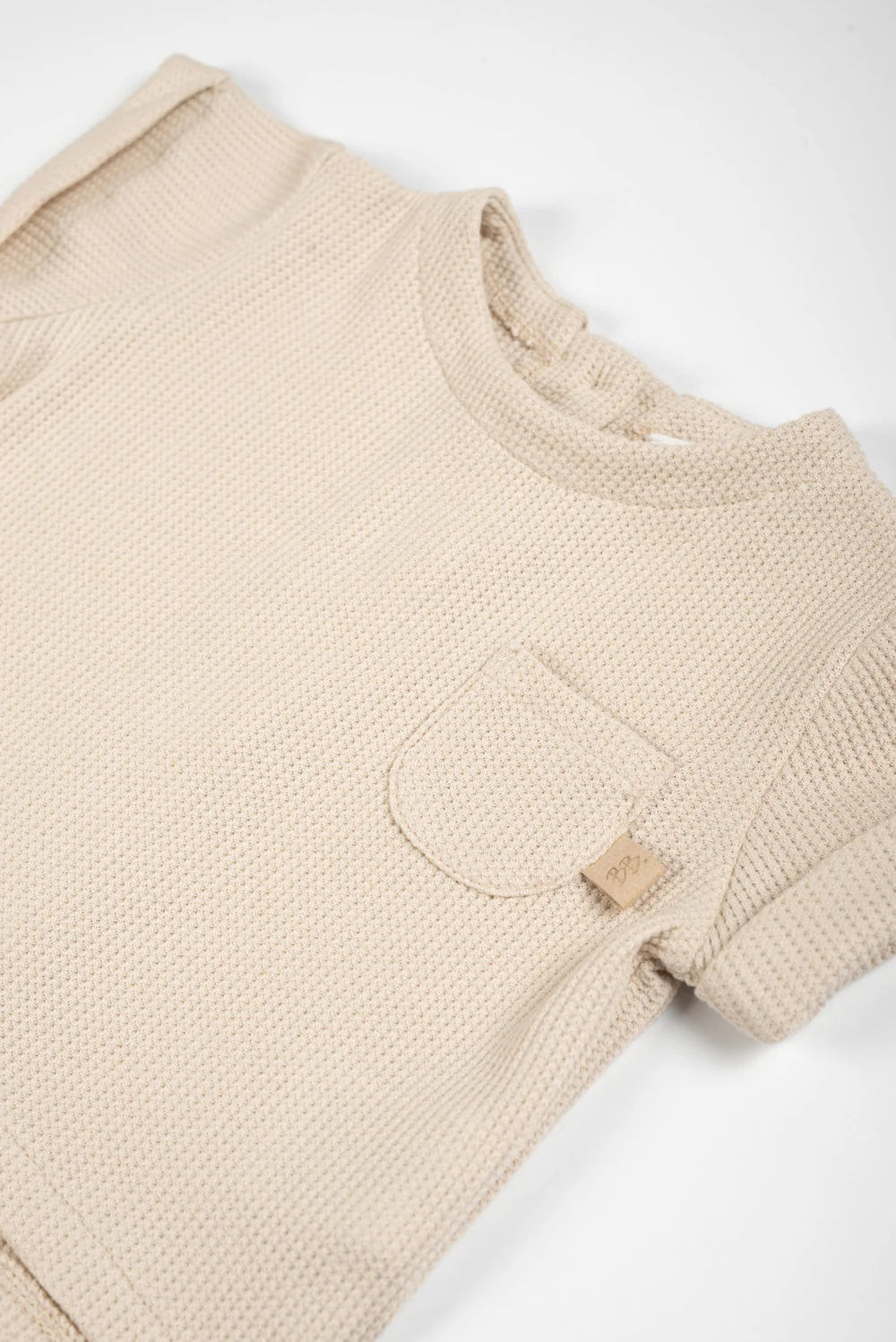 Shirt With Back Opening ALMOND CREAM