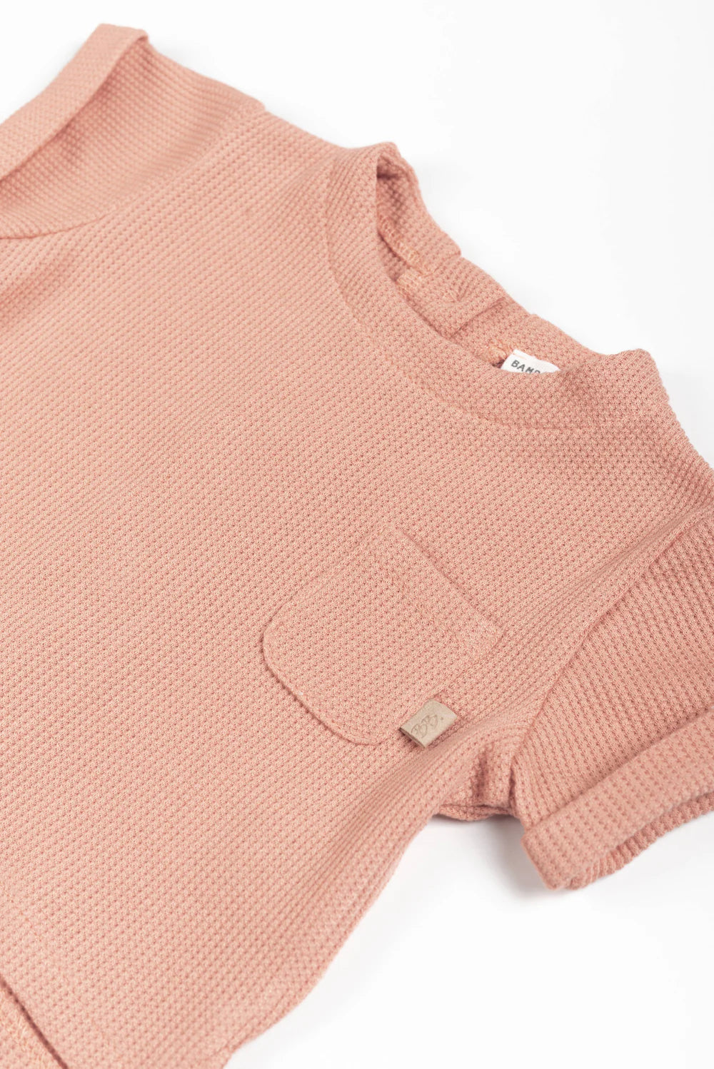 Shirt With Back Opening CORAL- close up