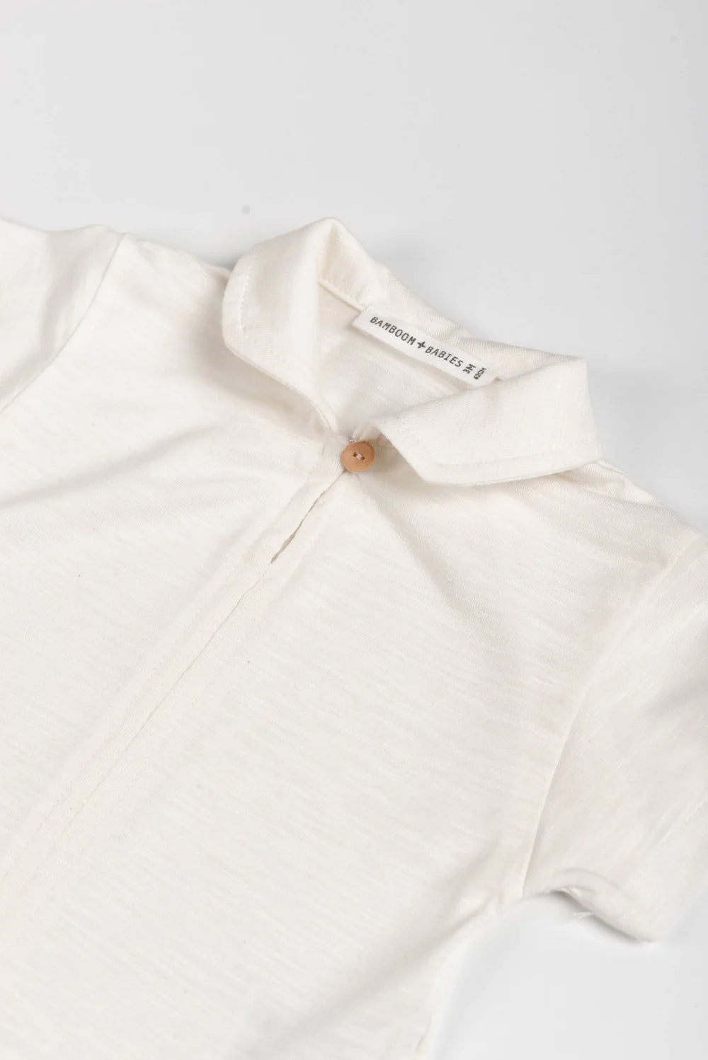 Shirt With Collar OFF WHITE- close up