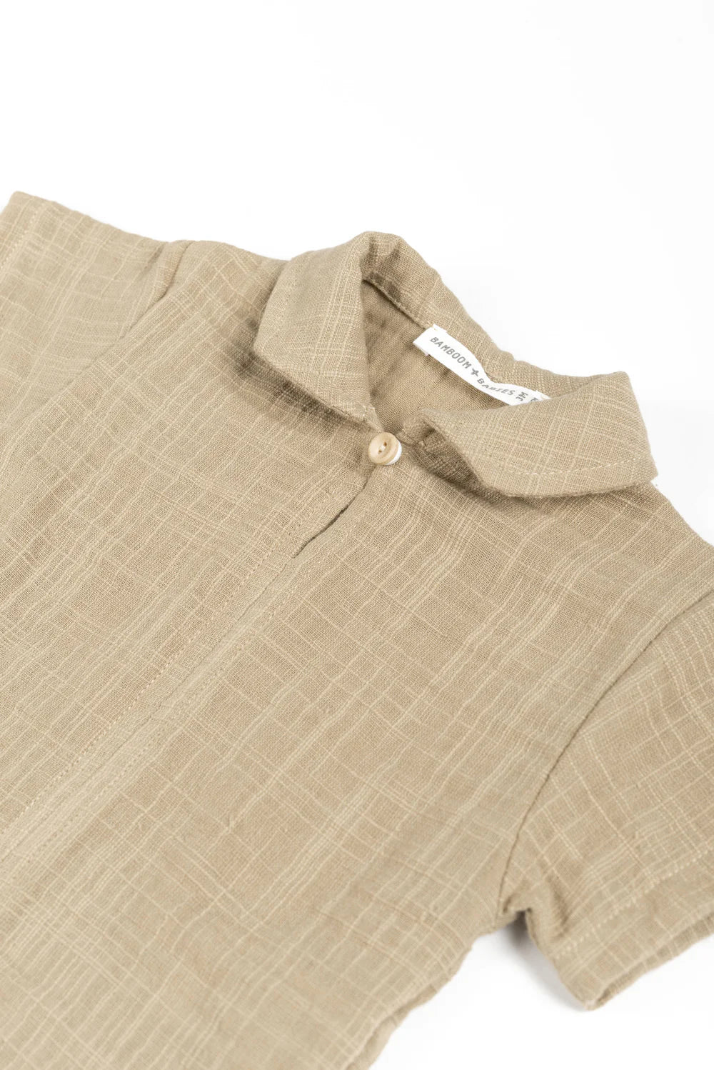 Shirt With Collar MUSTARD- close up