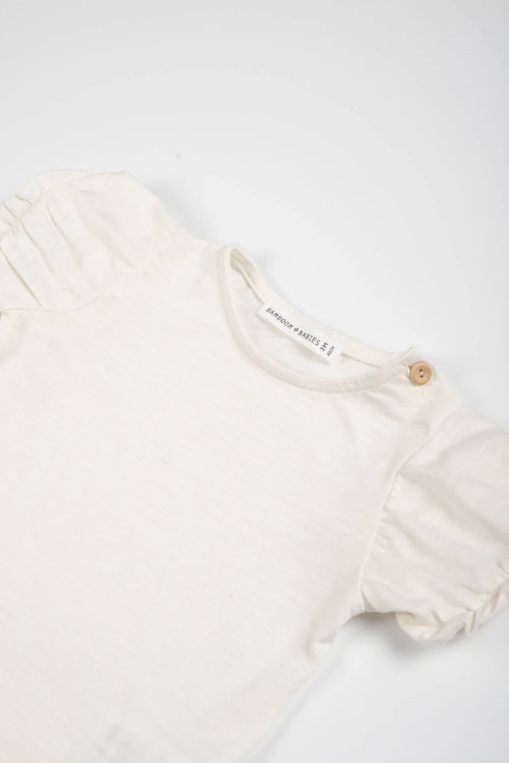 Balloon Sleeve Shirt OFF WHITE- close up