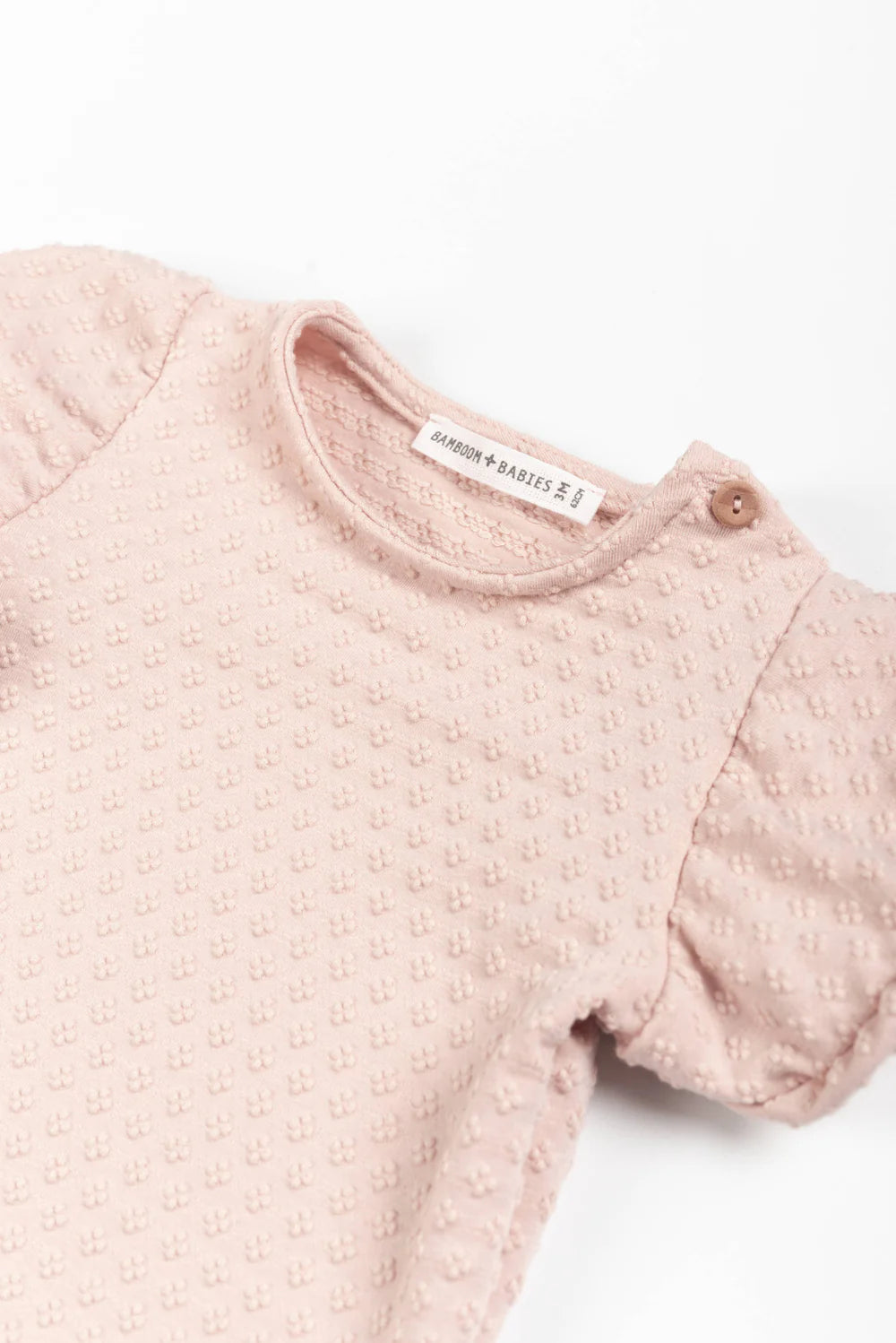 Balloon Sleeve Shirt PINK BLOOM- close up