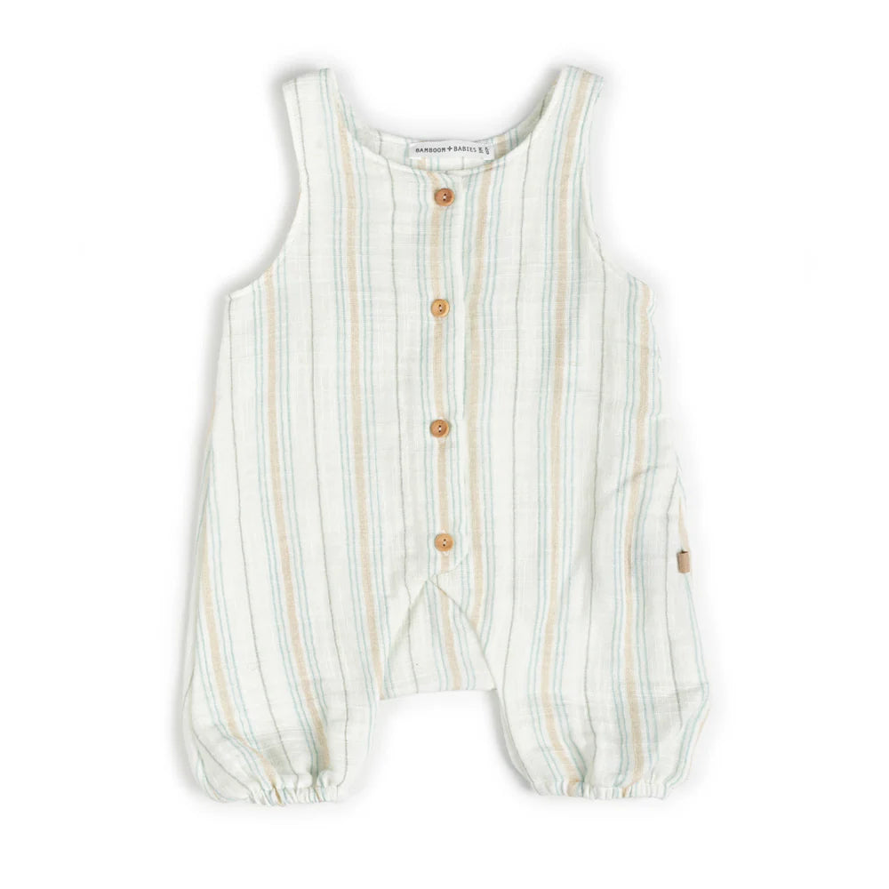 Romper Stripe WHITE BLUE