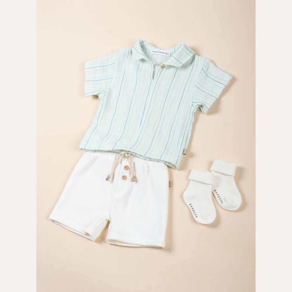 Boys' Shorts OFF WHITE- outfit