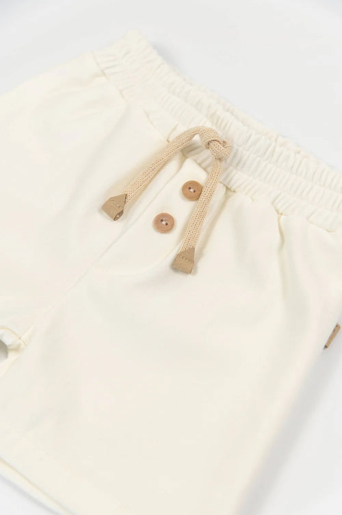 Boys' Shorts OFF WHITE- close up