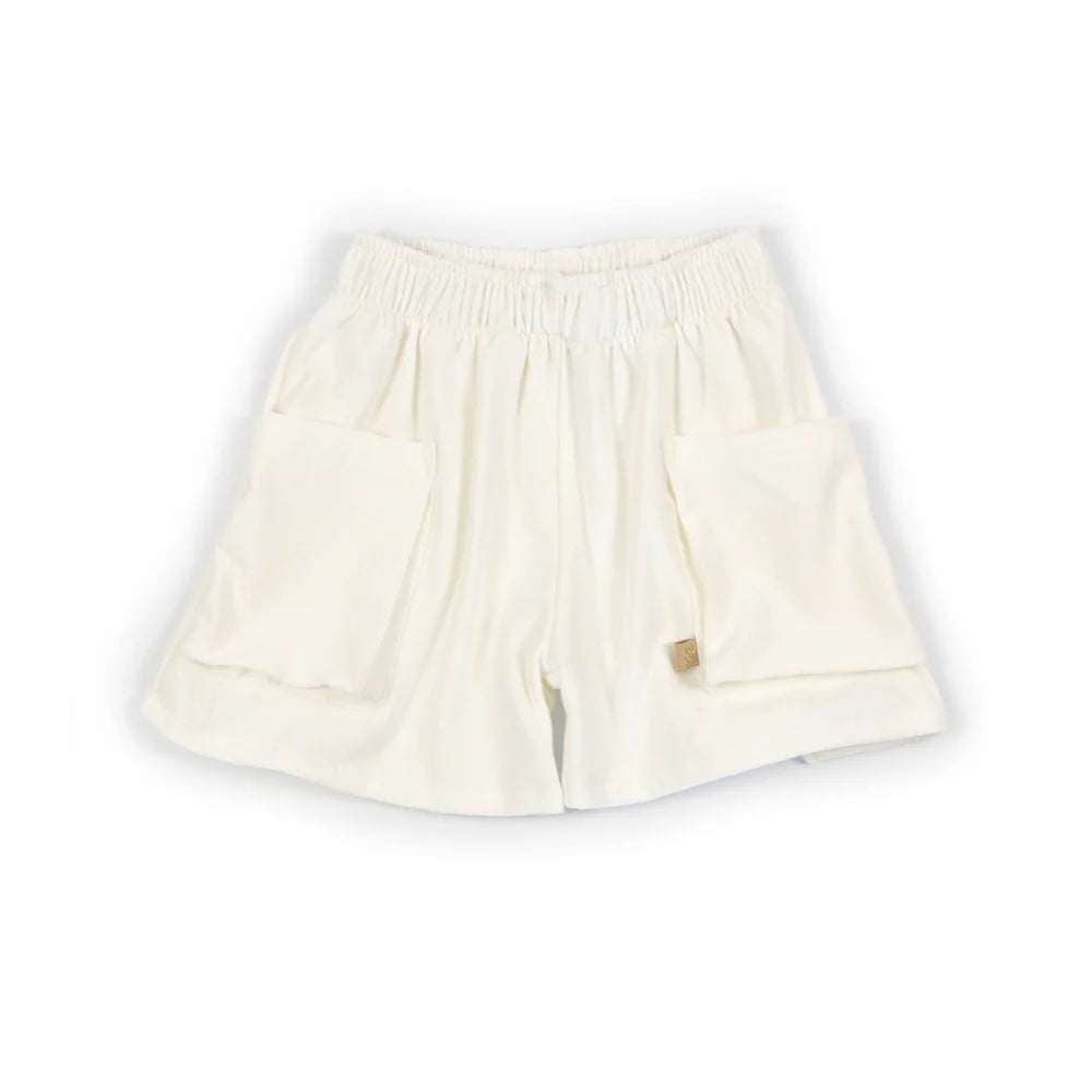 Girls' Shorts With Pockets OFF WHITE