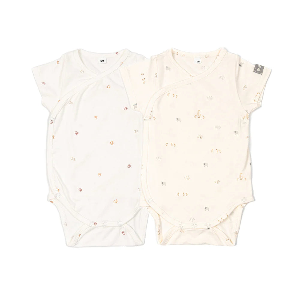 Pack Body Short Sleeves 2pc ANIMALS MIX