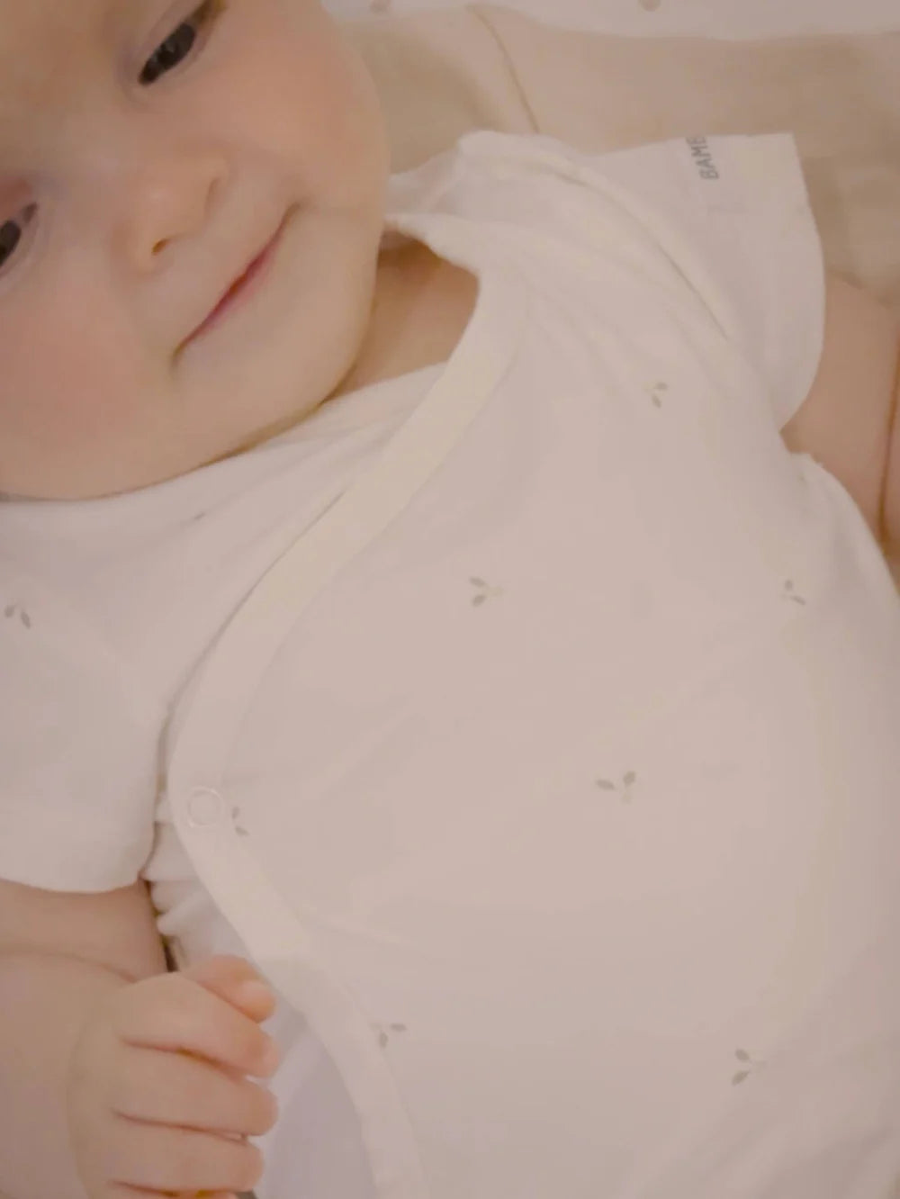 Pack Body Short Sleeves 2pc HEART MIX- on baby close up 2
