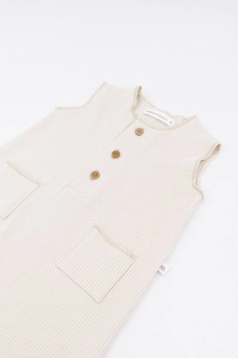 Summer Romper OFF WHITE- side