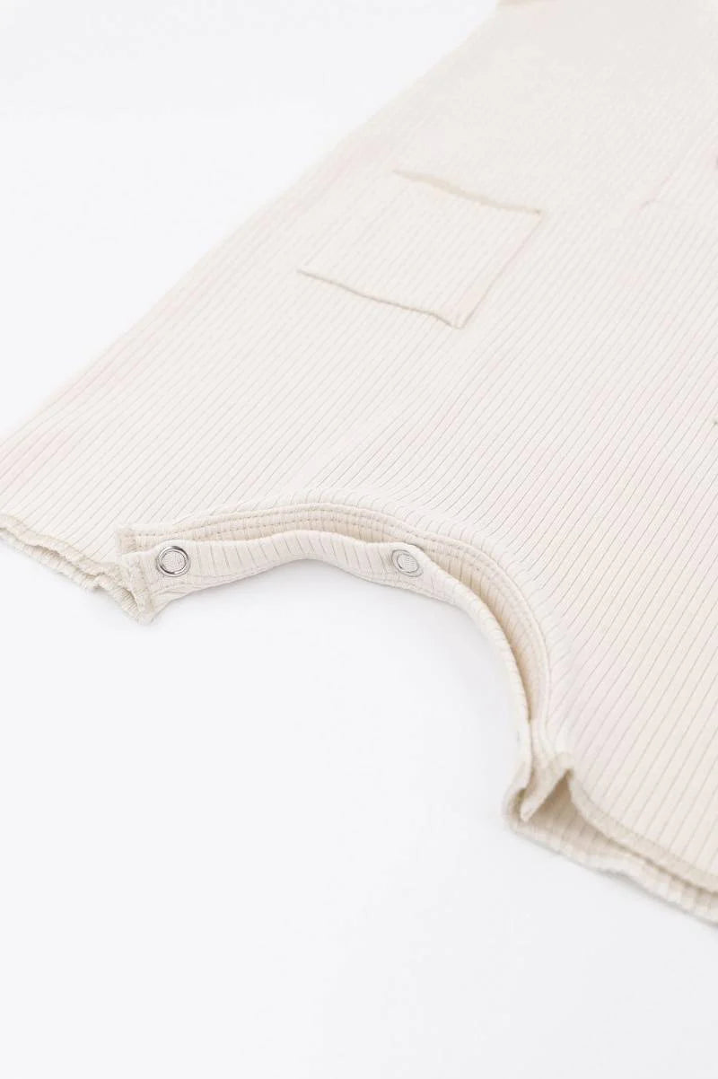 Summer Romper OFF WHITE- close up