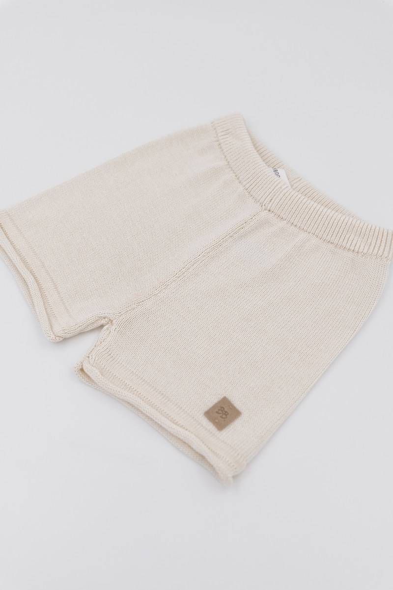 Knitted Short Pants White- side