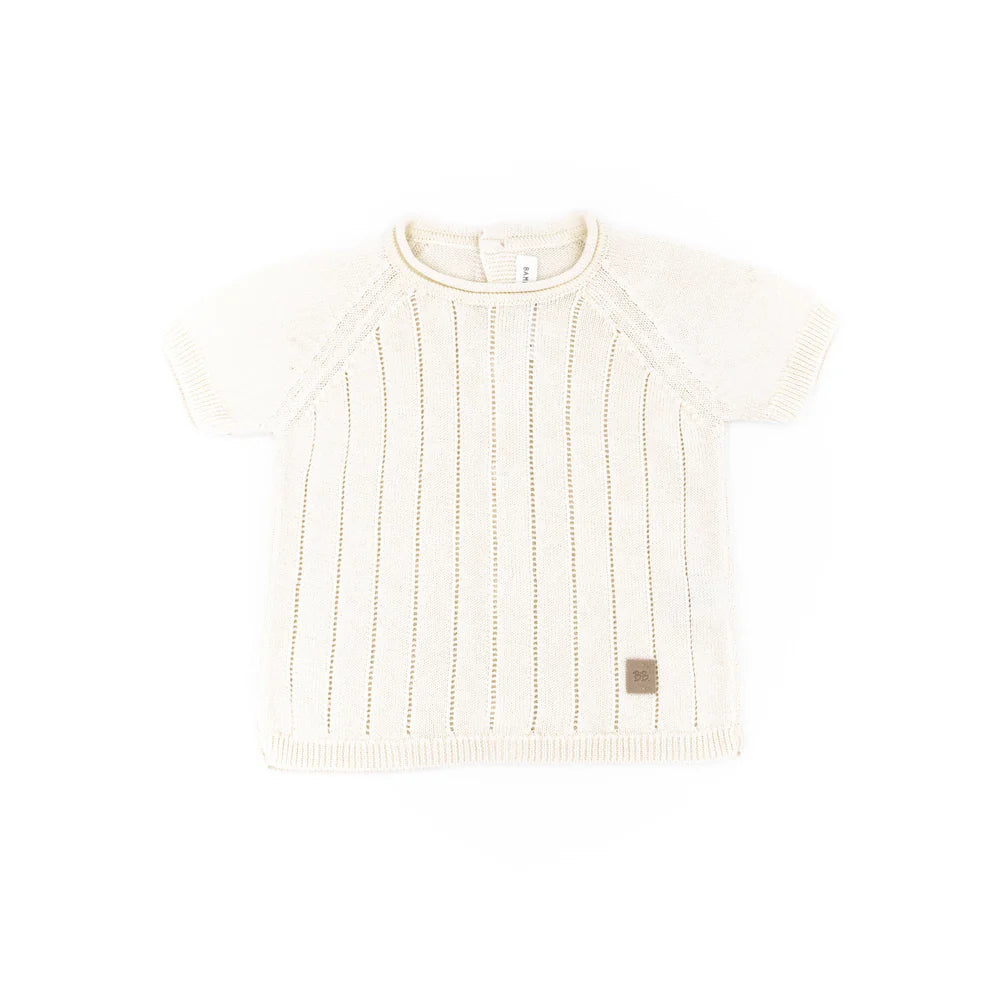 Knitted Striped White