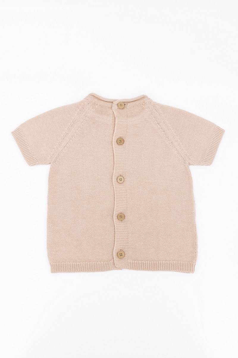 Knitted Striped Rosa- back