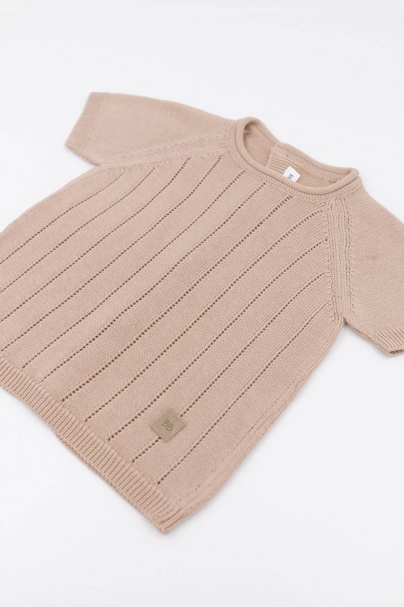 Knitted Striped Rosa- side