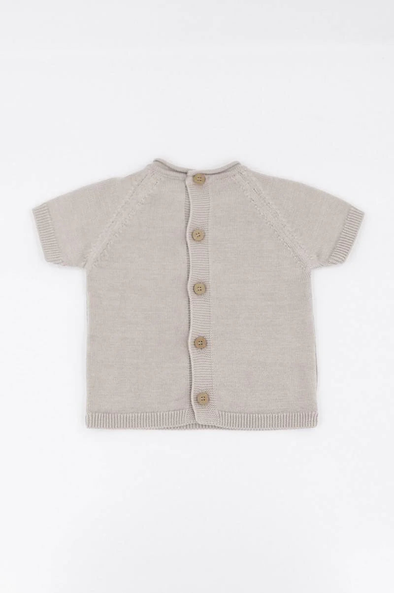 Openwork Knitted Camel- back