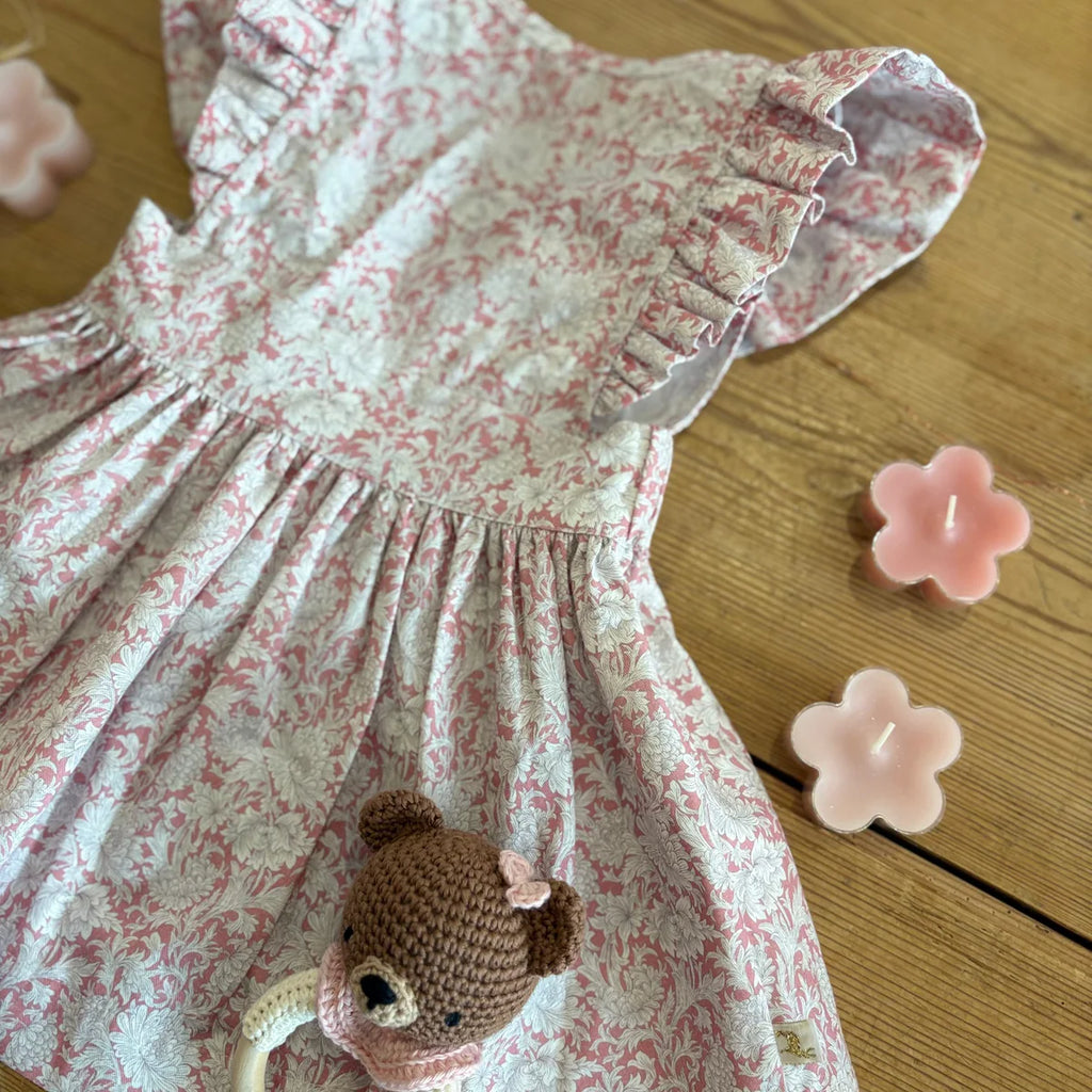 Floral Rose Camelia Dress- on table