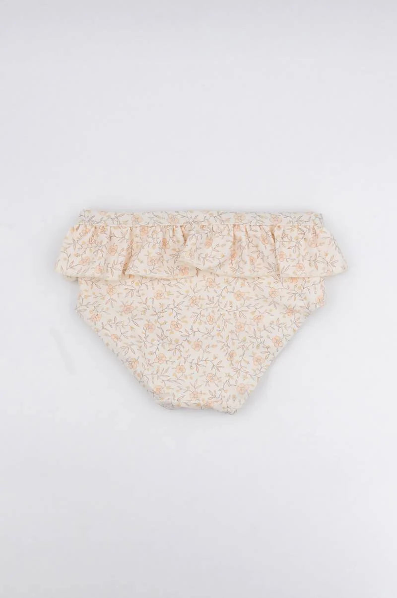 Swimsuit UV50+ FLOWER CREAM- back