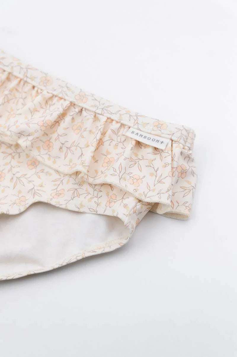 Swimsuit UV50+ FLOWER CREAM- side