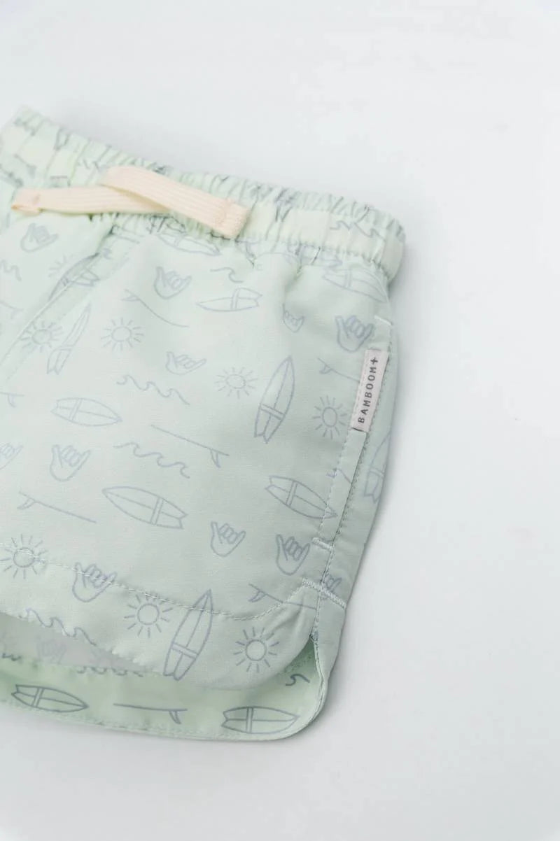 UV50+ Swimsuit SURF BOY blue- close up