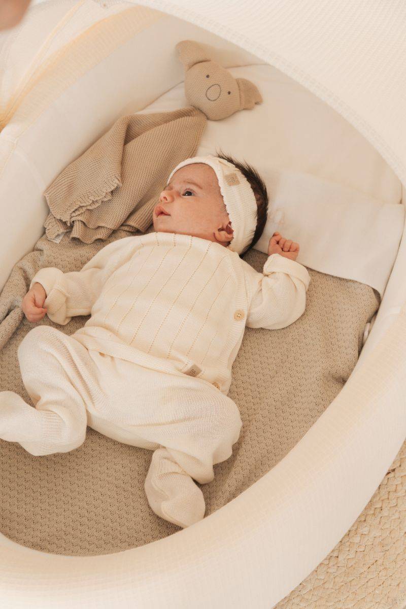 Doudou Knitted Koala OYSTER GREY- with baby