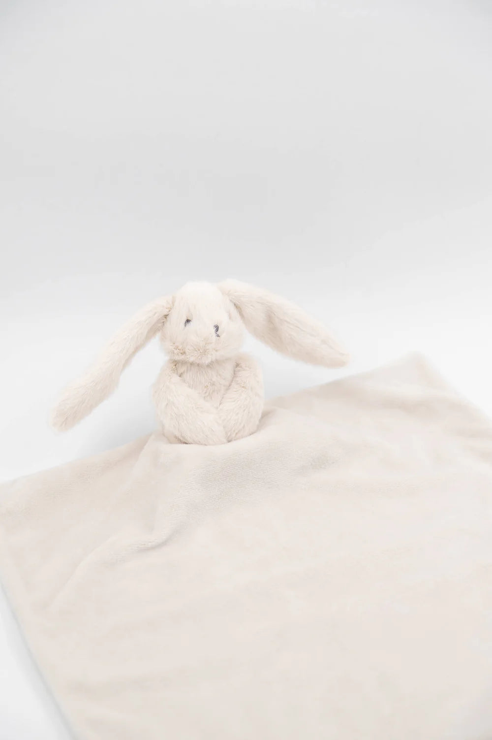 Bunny Comforter WARM GREY- close up