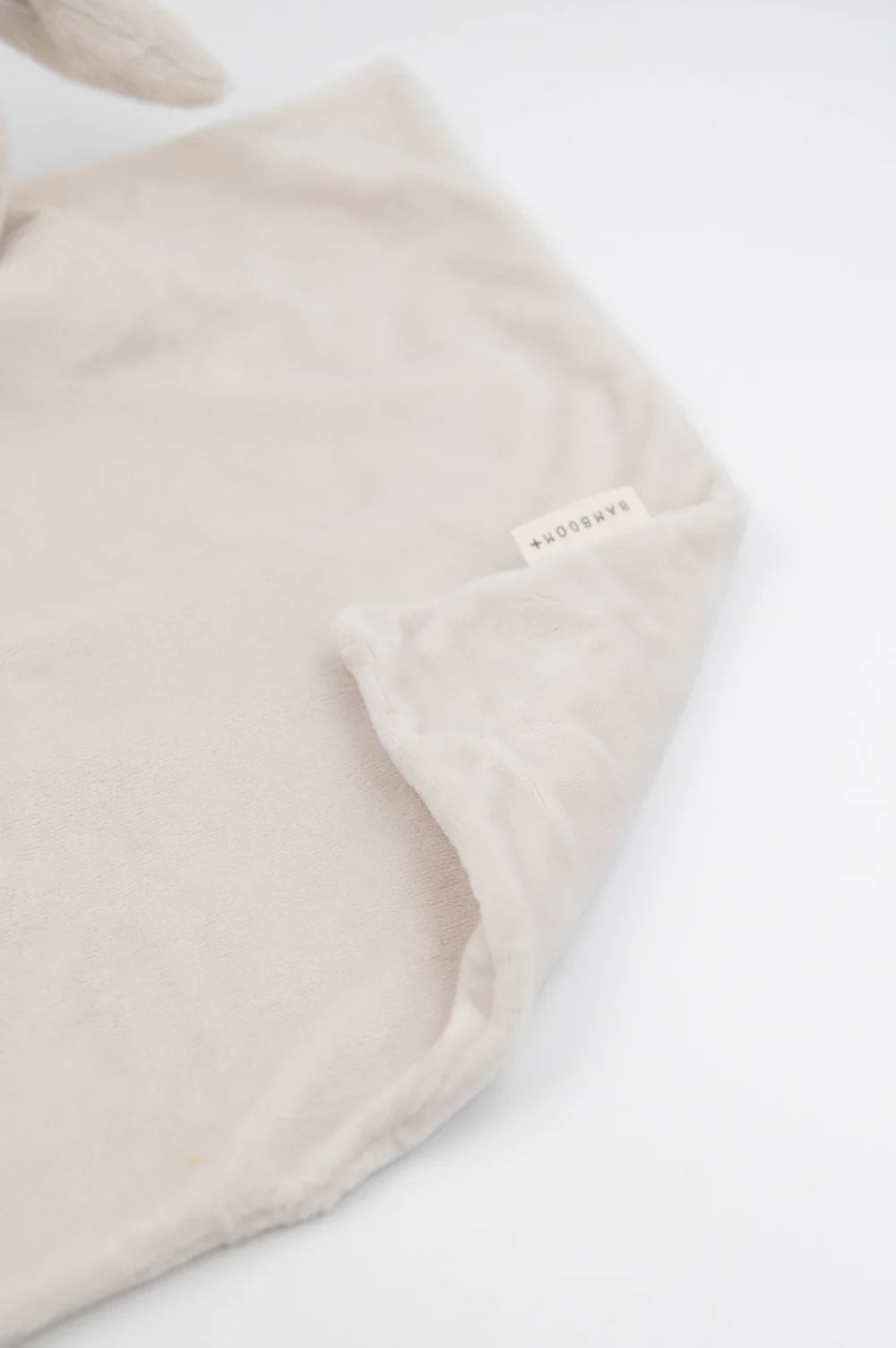 Bunny Comforter WARM GREY- close up 2