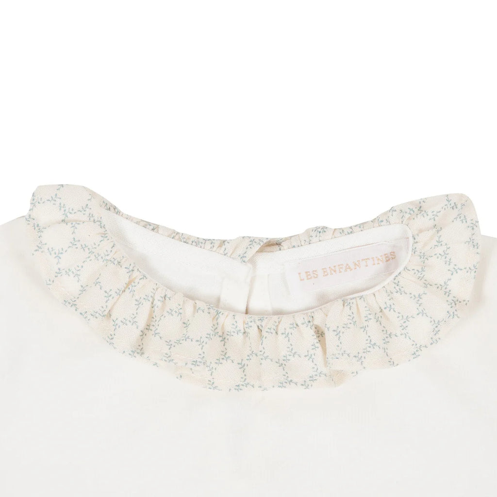 Classic White Bodysuit- close up