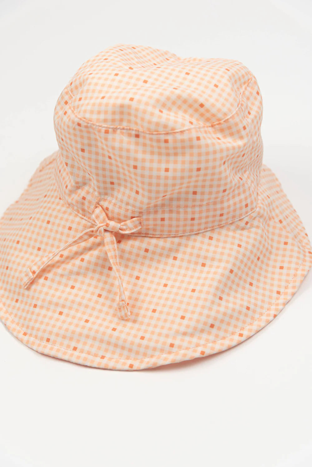Pink Stripe Bear UV50 Hat- close up