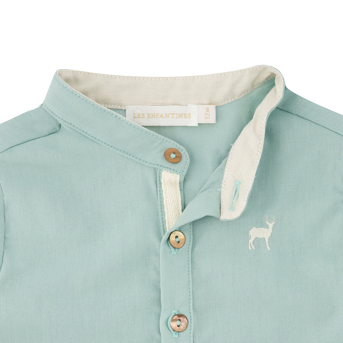 Mint Polo Shirt- close up
