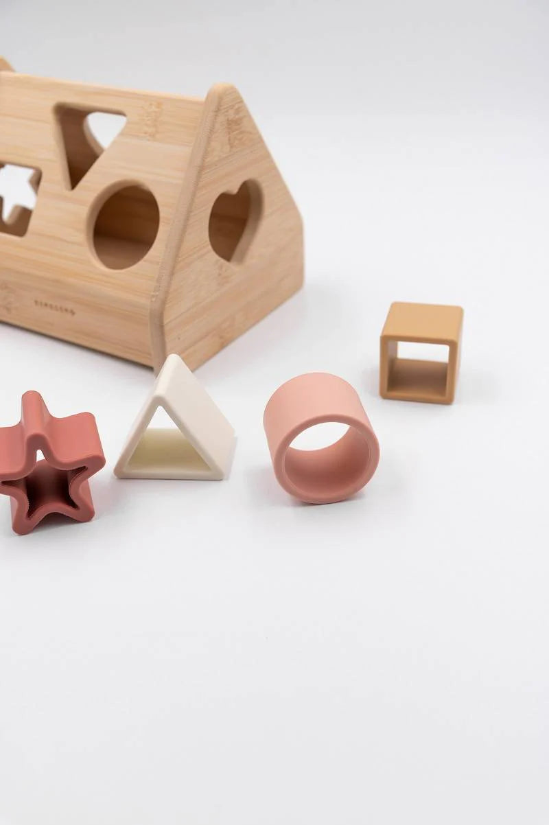 Wood And Silicone Cottage Pink- close up