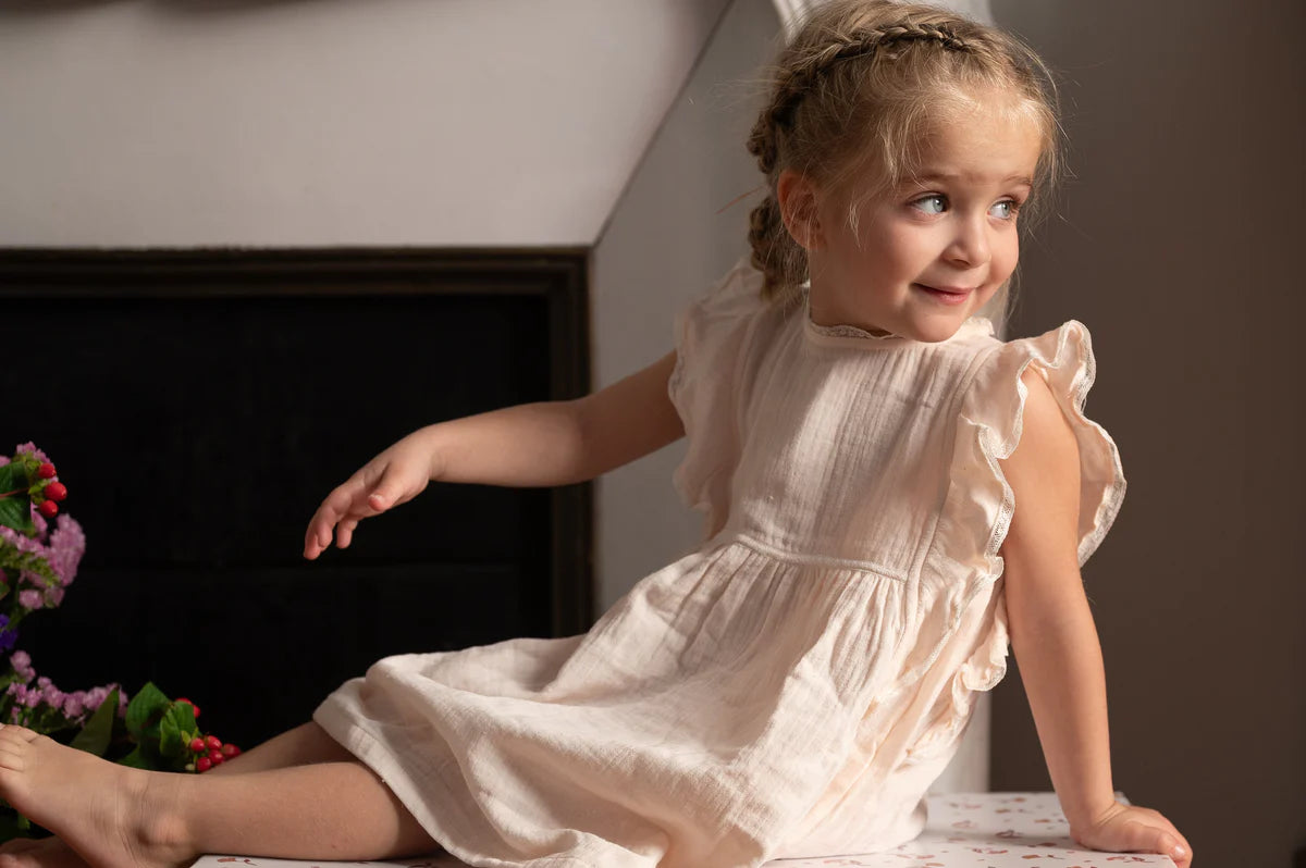 Pink Petale Dress- on girl