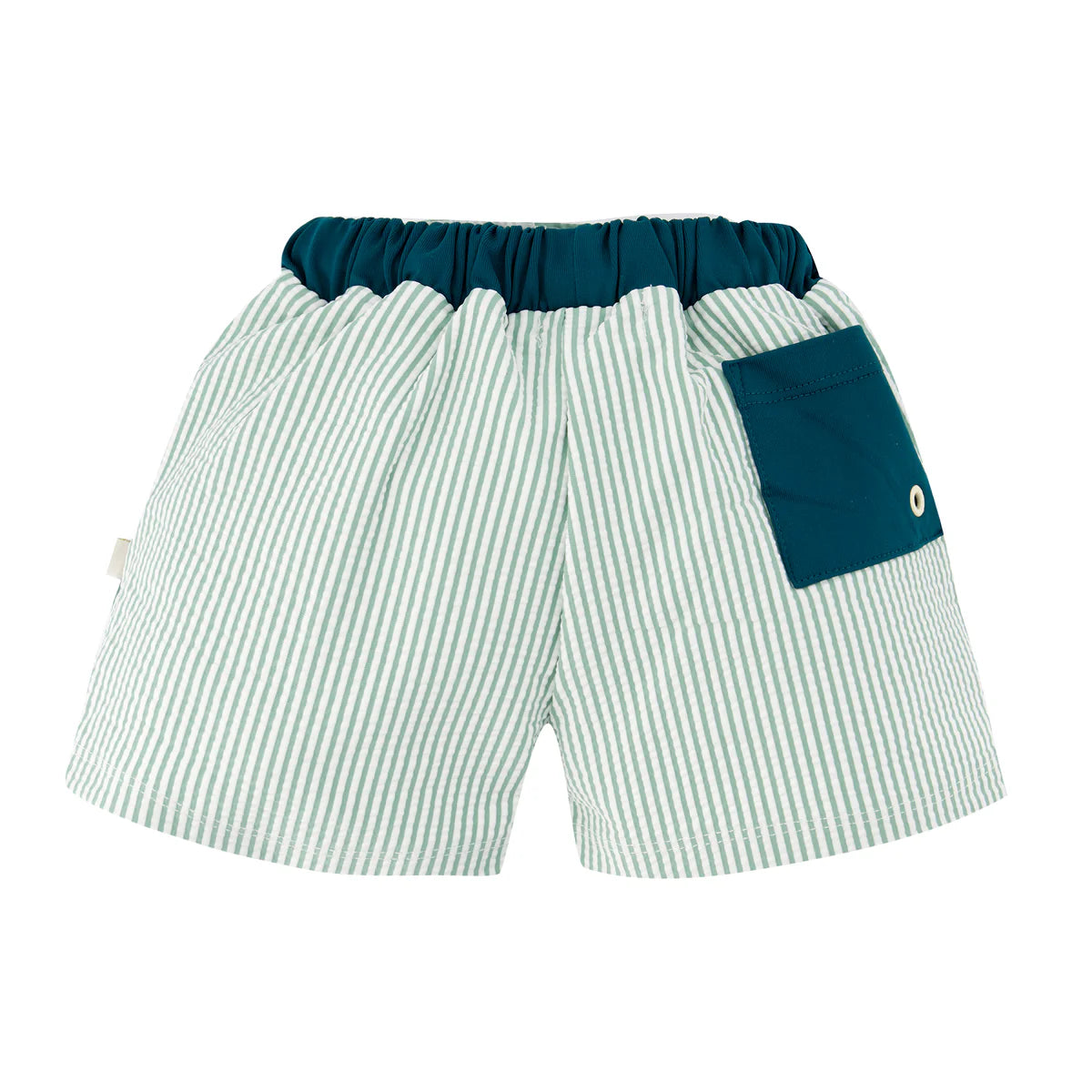 Green Stripe Swimsuit- back