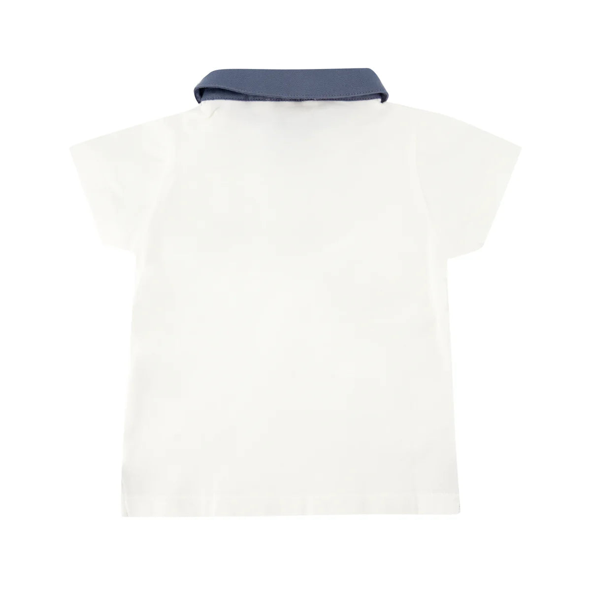 White Polo Shirt- back