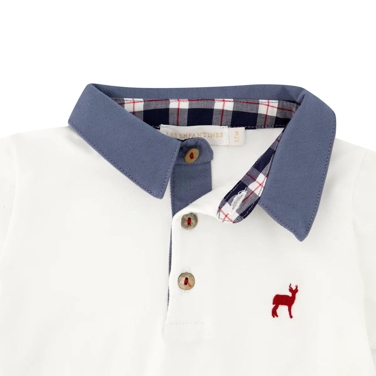 White Polo Shirt- close up