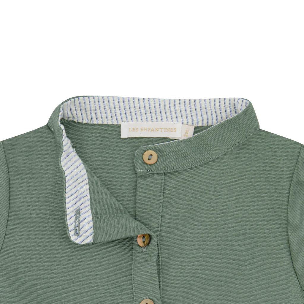 Calao Green Romper- close p